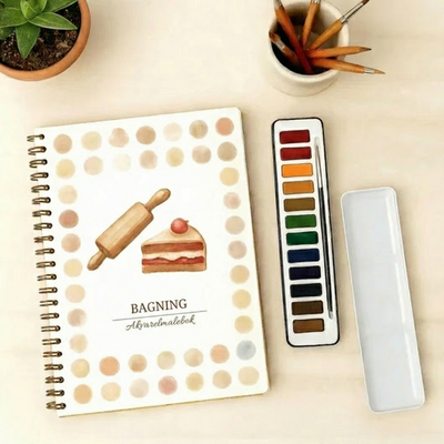 Komplet sæt til akvarelmaling