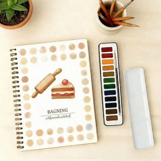 Komplet sæt til akvarelmaling