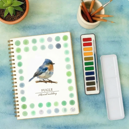 Komplet sæt til akvarelmaling