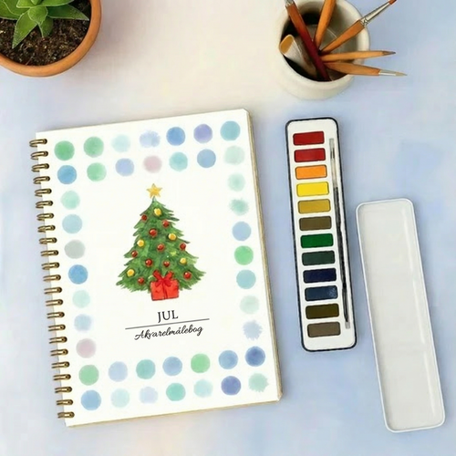 Komplet sæt til akvarelmaling